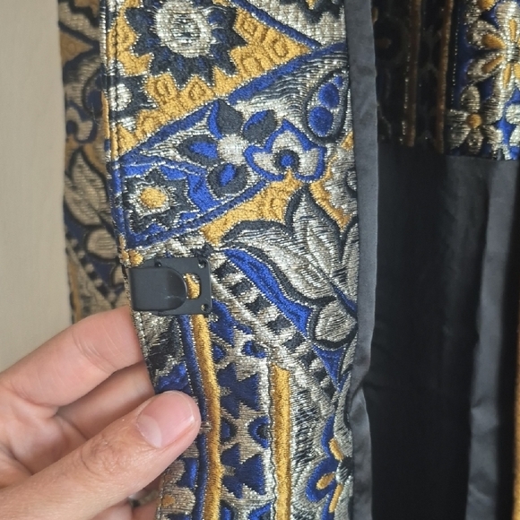 Alice + Olivia Blue and Gold Maxi Dress With Tags!! - Picture 5 of 7